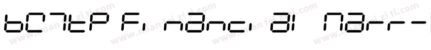 BW7tp Financial Narr字体转换